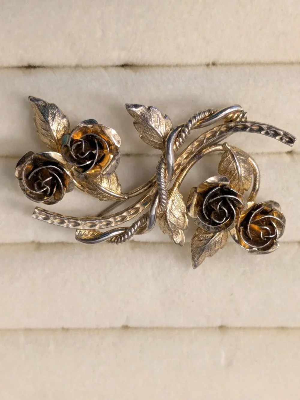 Vintage Bond Boyd Brooch Pin  Gold over Sterling